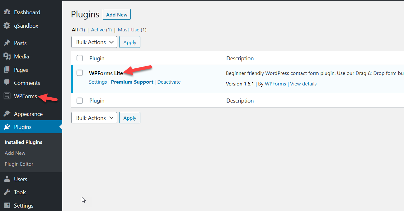 wpforms plugin