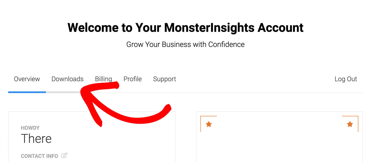 monsterinsights downloads section